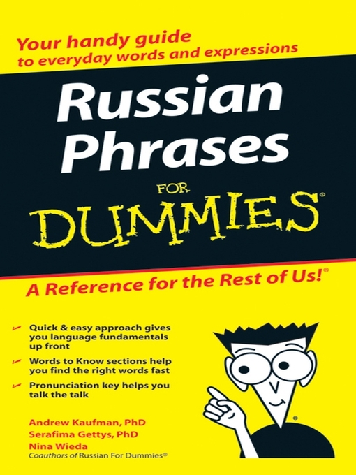 Title details for Russian Phrases For Dummies by Andrew D. Kaufman - Available